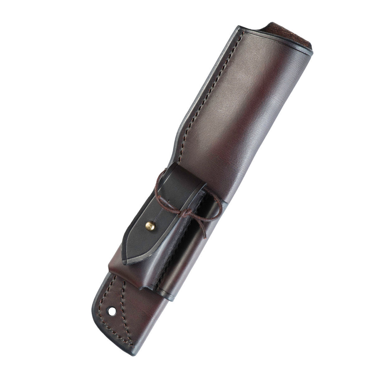 Ray Mears Leather Knife Sheath - Belt with DC3 and Fire Stick Pockets